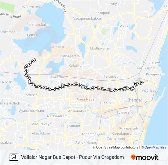 48BX Bus Line Map