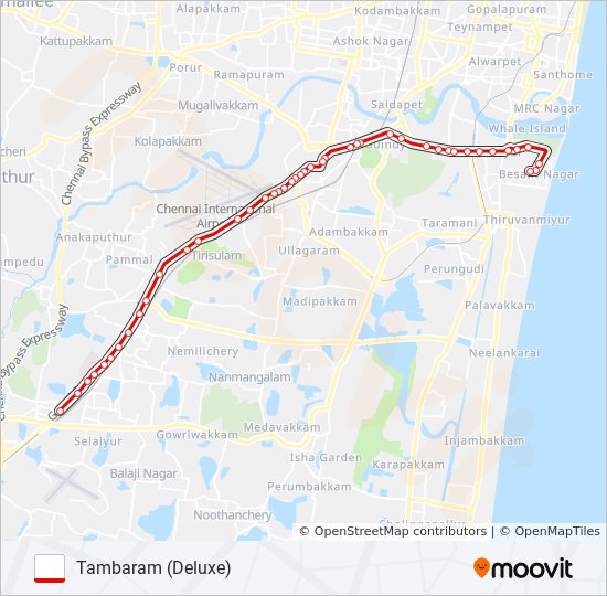 91 Route: Schedules, Stops & Maps - Tambaram (Deluxe) (Updated)