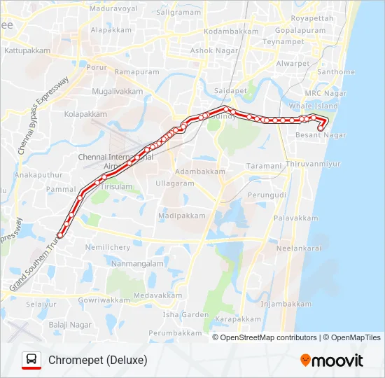 91 Bus Line Map