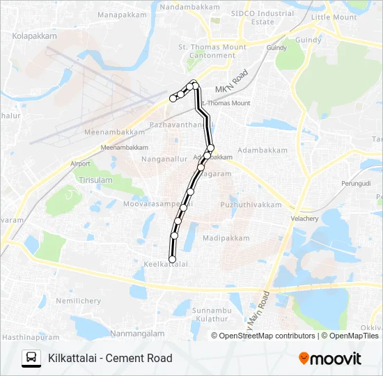 M1 Bus Line Map