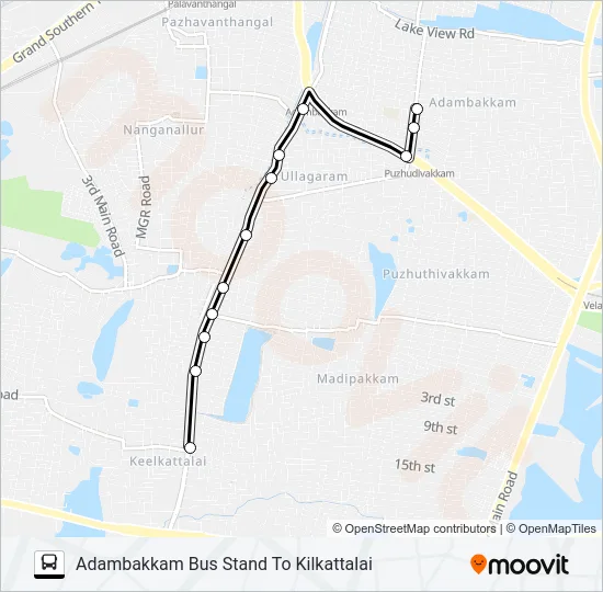 M1 Bus Line Map