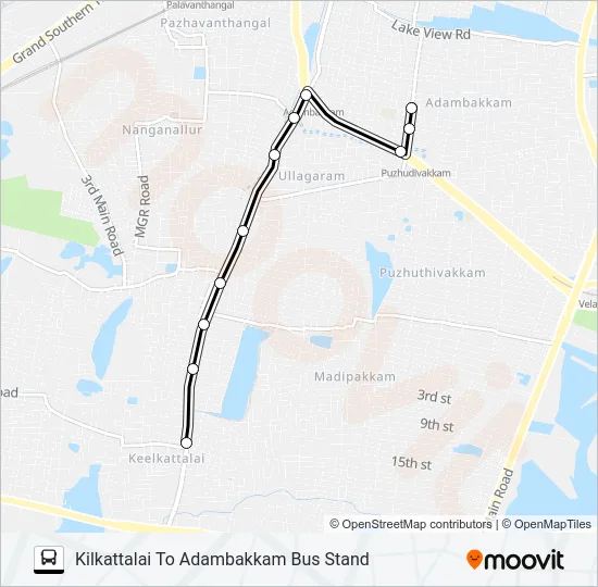 M1 Bus Line Map