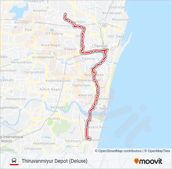 T29 Bus Line Map