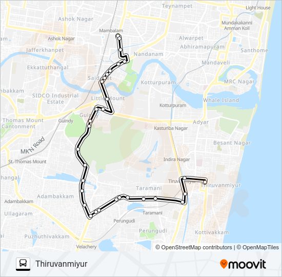 3 bus Line Map