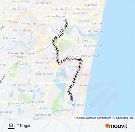3 Bus Line Map