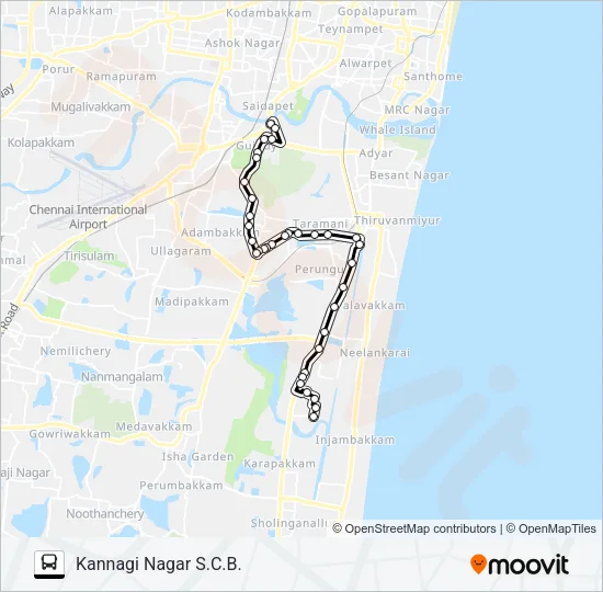 3 Bus Line Map
