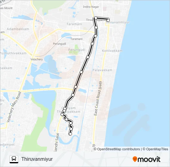 3 Bus Line Map