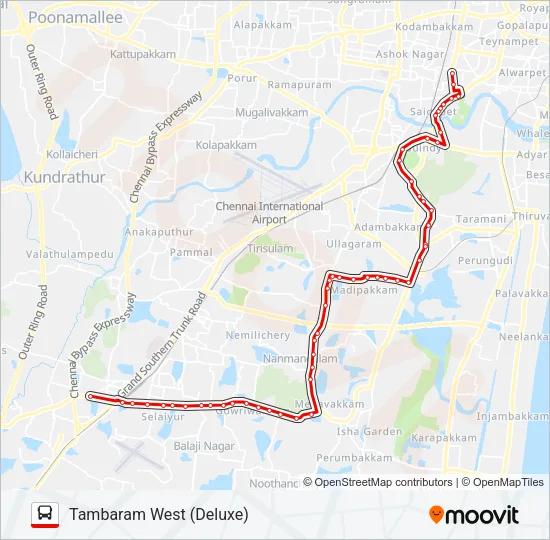 V51 Bus Line Map