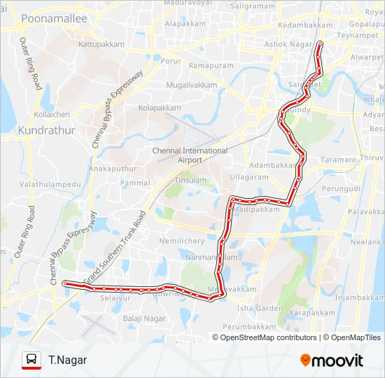 V51 Bus Line Map