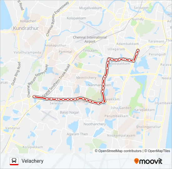 V51 Bus Line Map