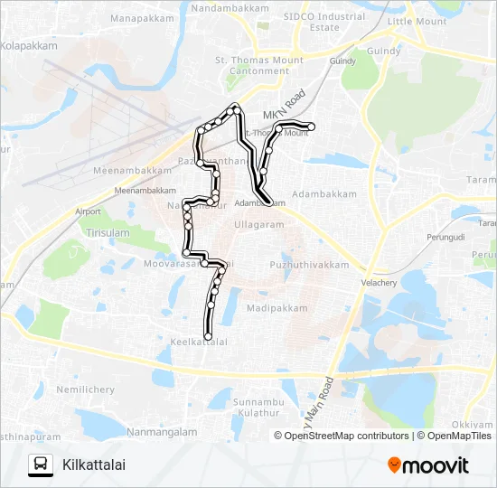 M18C Bus Line Map