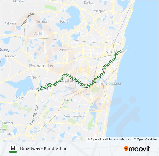 188C Bus Line Map