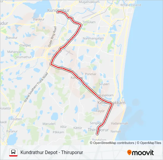 566 Bus Line Map