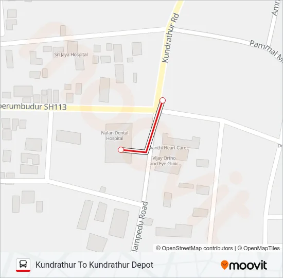 566 Bus Line Map