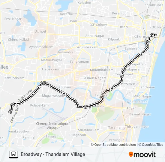 88C Bus Line Map