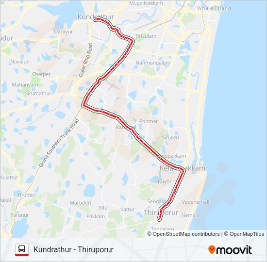 566 Bus Line Map