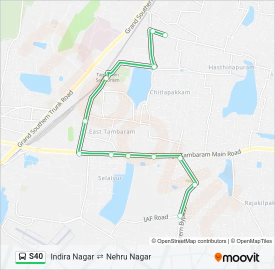 S40 Bus Line Map