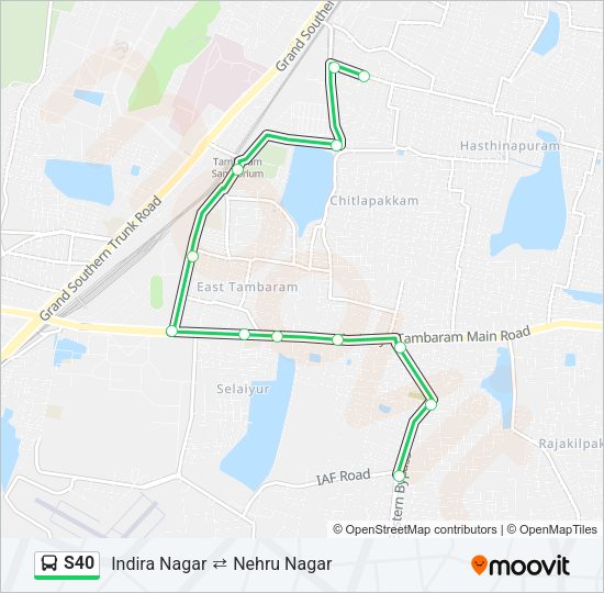 S40 Bus Line Map