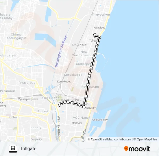 8ACT Bus Line Map