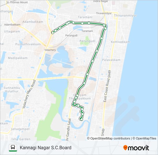 5S bus Line Map