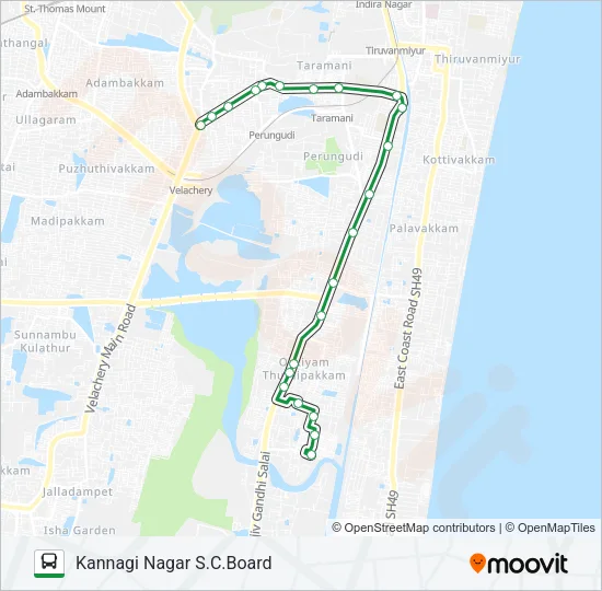 5S Bus Line Map