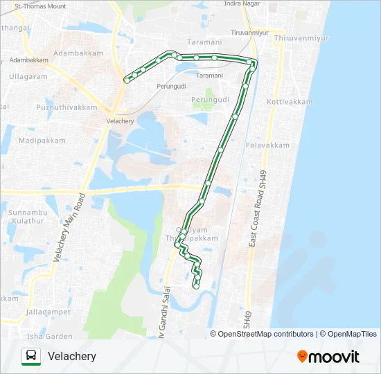 5S Bus Line Map