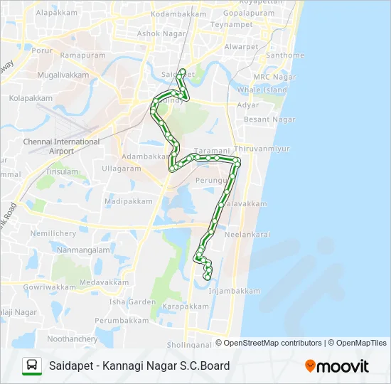 5S Bus Line Map