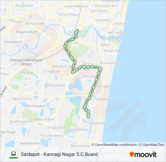 5S Bus Line Map