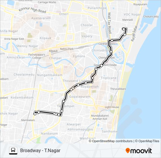 11 Bus Line Map