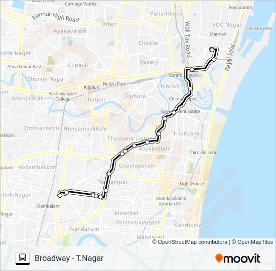 11 Bus Line Map