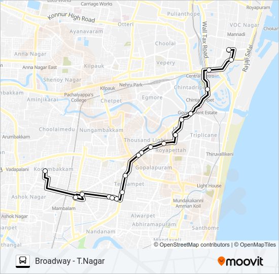 11 Bus Line Map