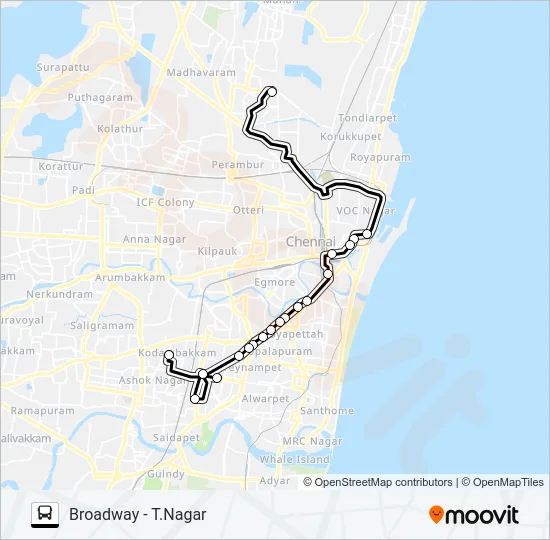 11 Bus Line Map