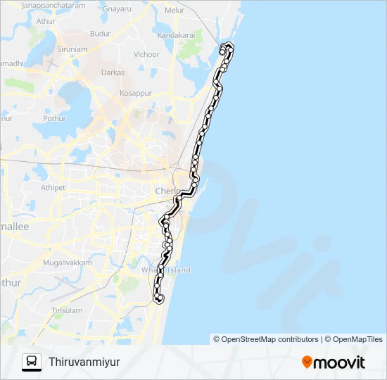 1D Bus Line Map