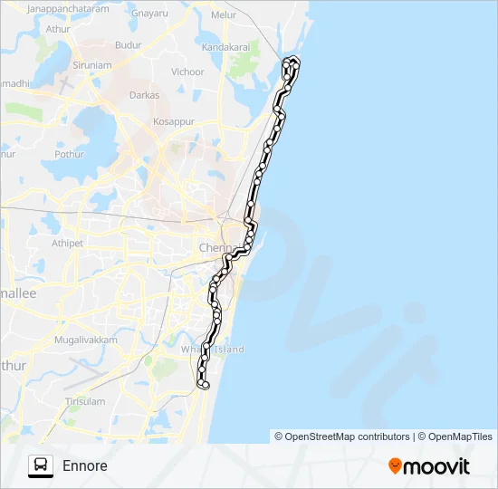 1D Bus Line Map