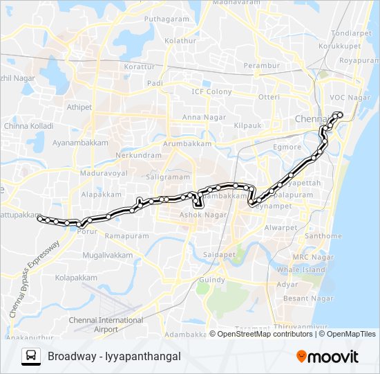 26 Bus Line Map