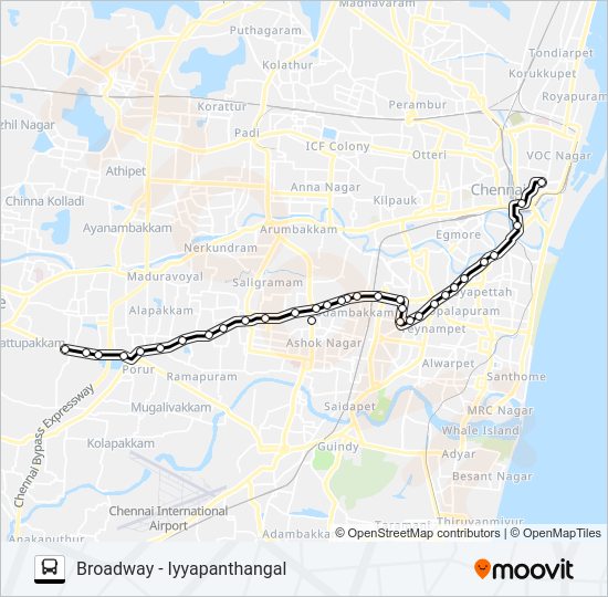 26 Bus Line Map