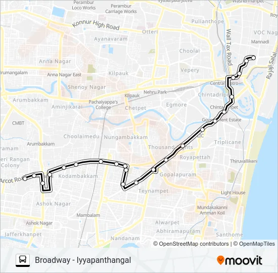 26 Bus Line Map