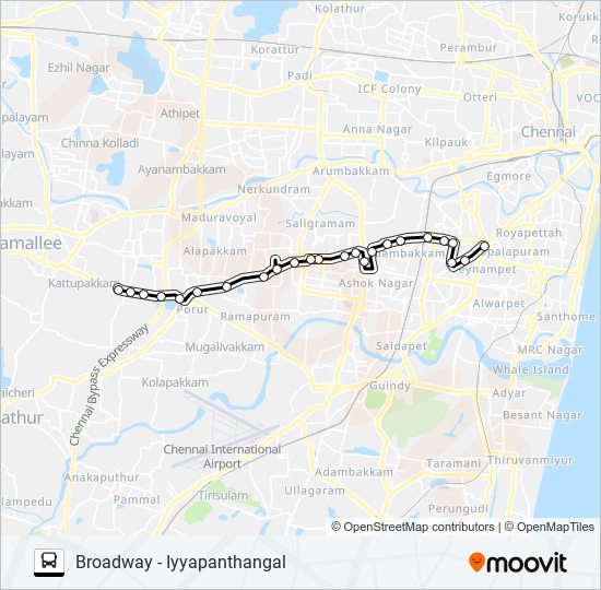 26 Bus Line Map