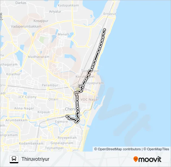 28 Bus Line Map