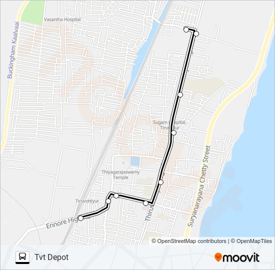 28 bus Line Map