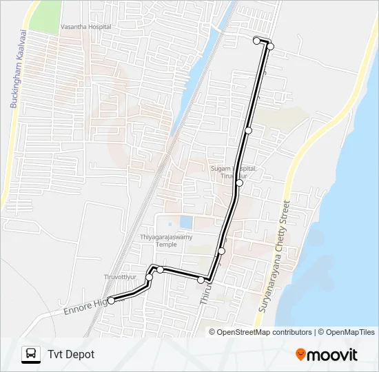 28 Bus Line Map