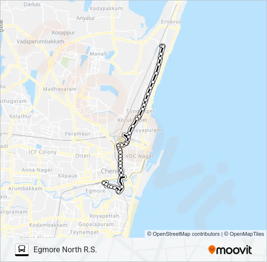 28 Bus Line Map