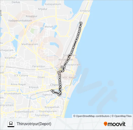 28 Bus Line Map