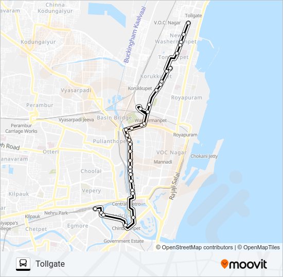 28 Bus Line Map