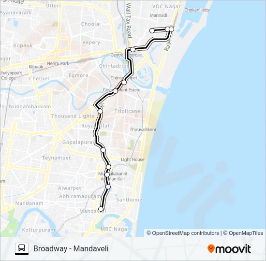 3A Bus Line Map