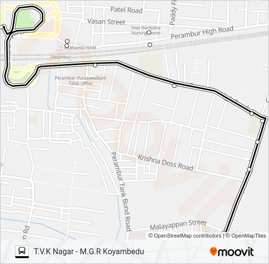 46 Bus Line Map