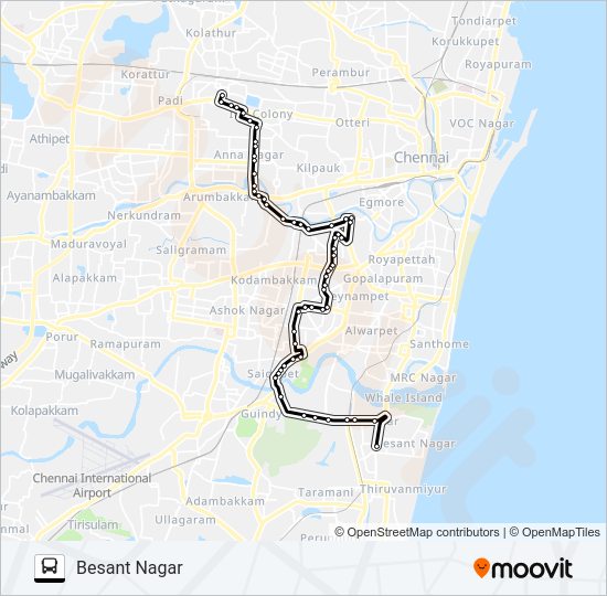 47 Bus Line Map