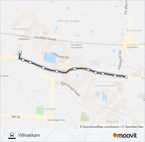 48 Bus Line Map