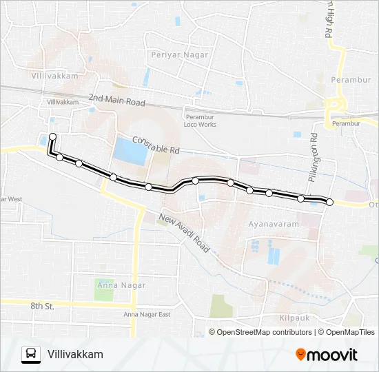 48 Bus Line Map