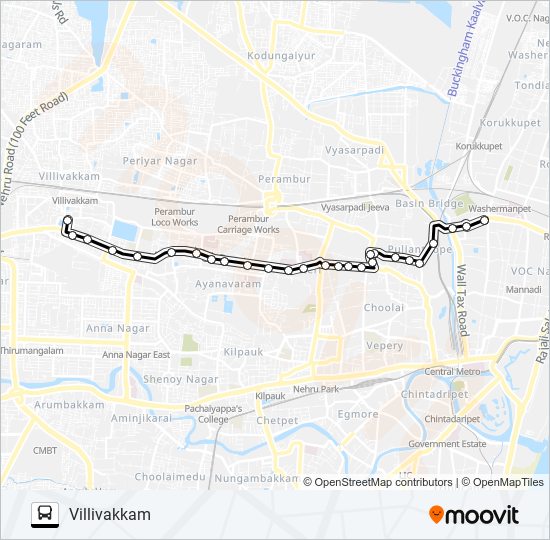 48 Bus Line Map